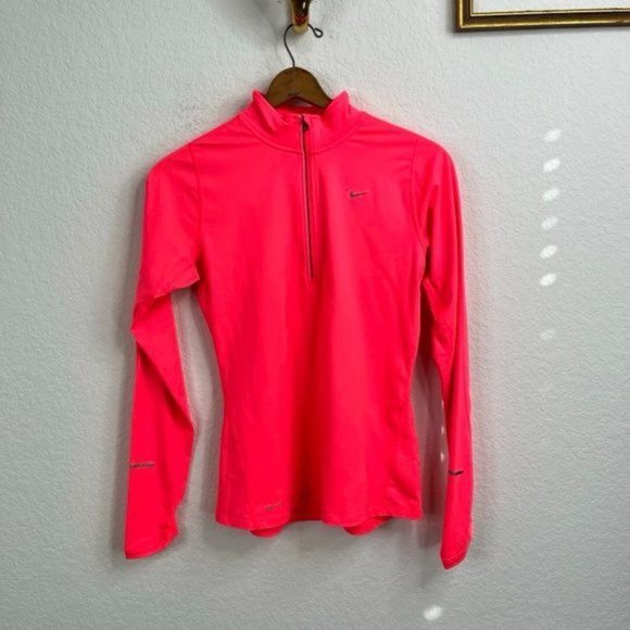 Nike Jackets & Blazers - NIKE Element Dri FIT Half Zip Top Neon